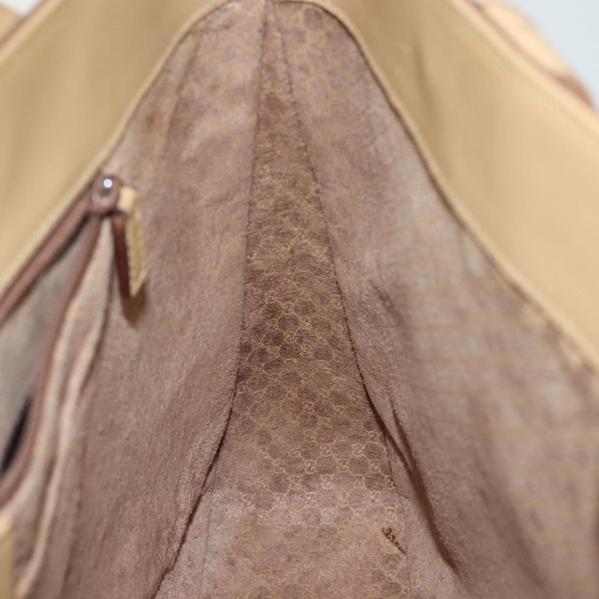 GUCCI Hand Bag Leather Beige 002 1135 80121