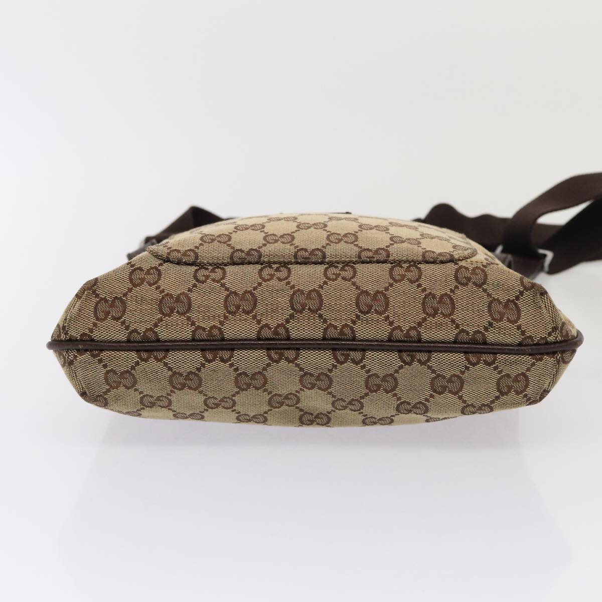 GUCCI GG Canvas Shoulder Bag Beige 122793 80131