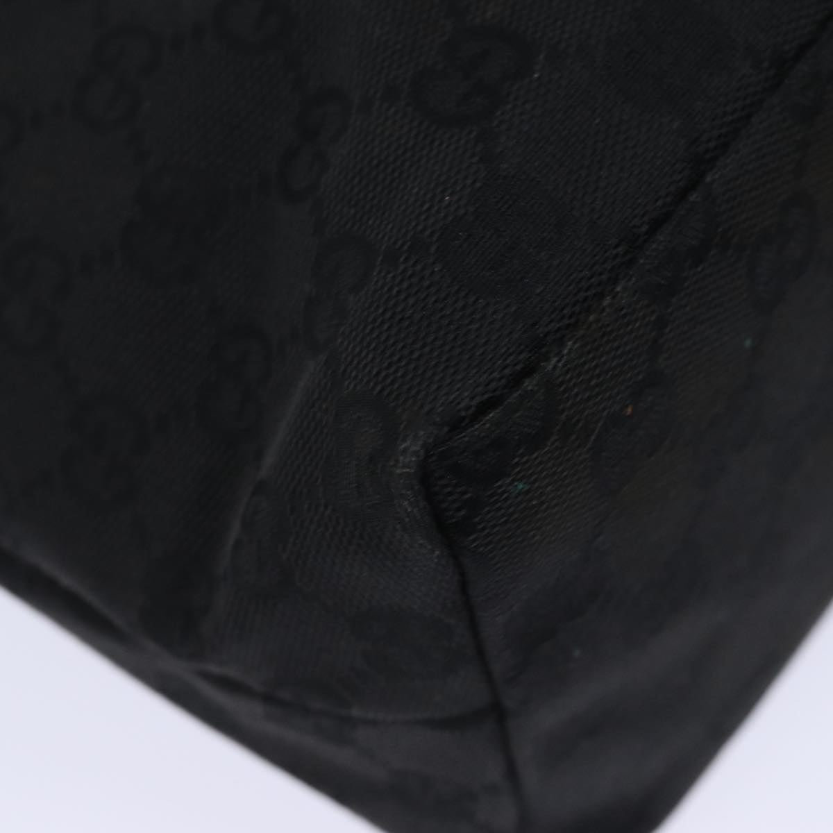 GUCCI GG Canvas Shoulder Bag Black 001 3386 80141