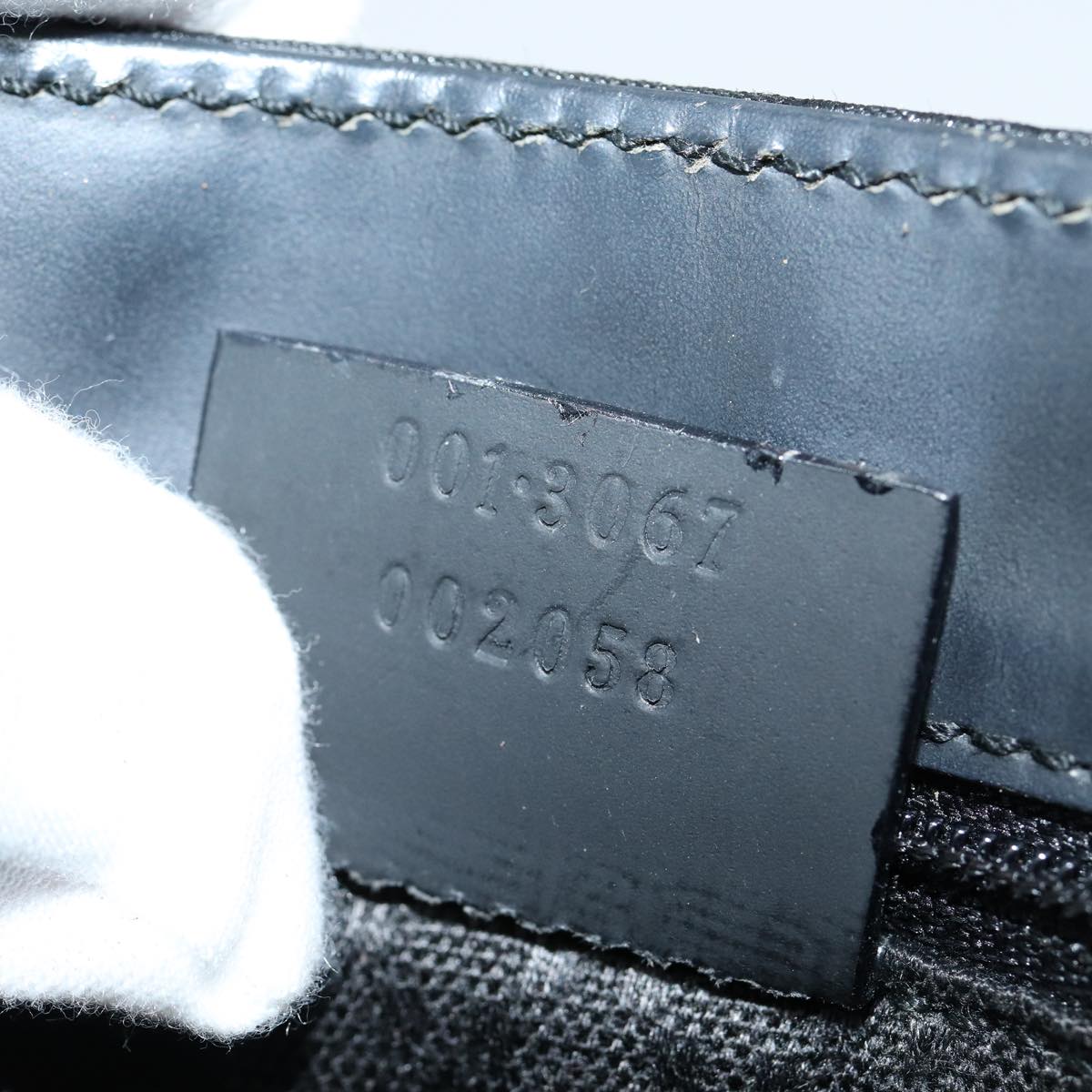 GUCCI GG Canvas Shoulder Bag Nylon Black 80174