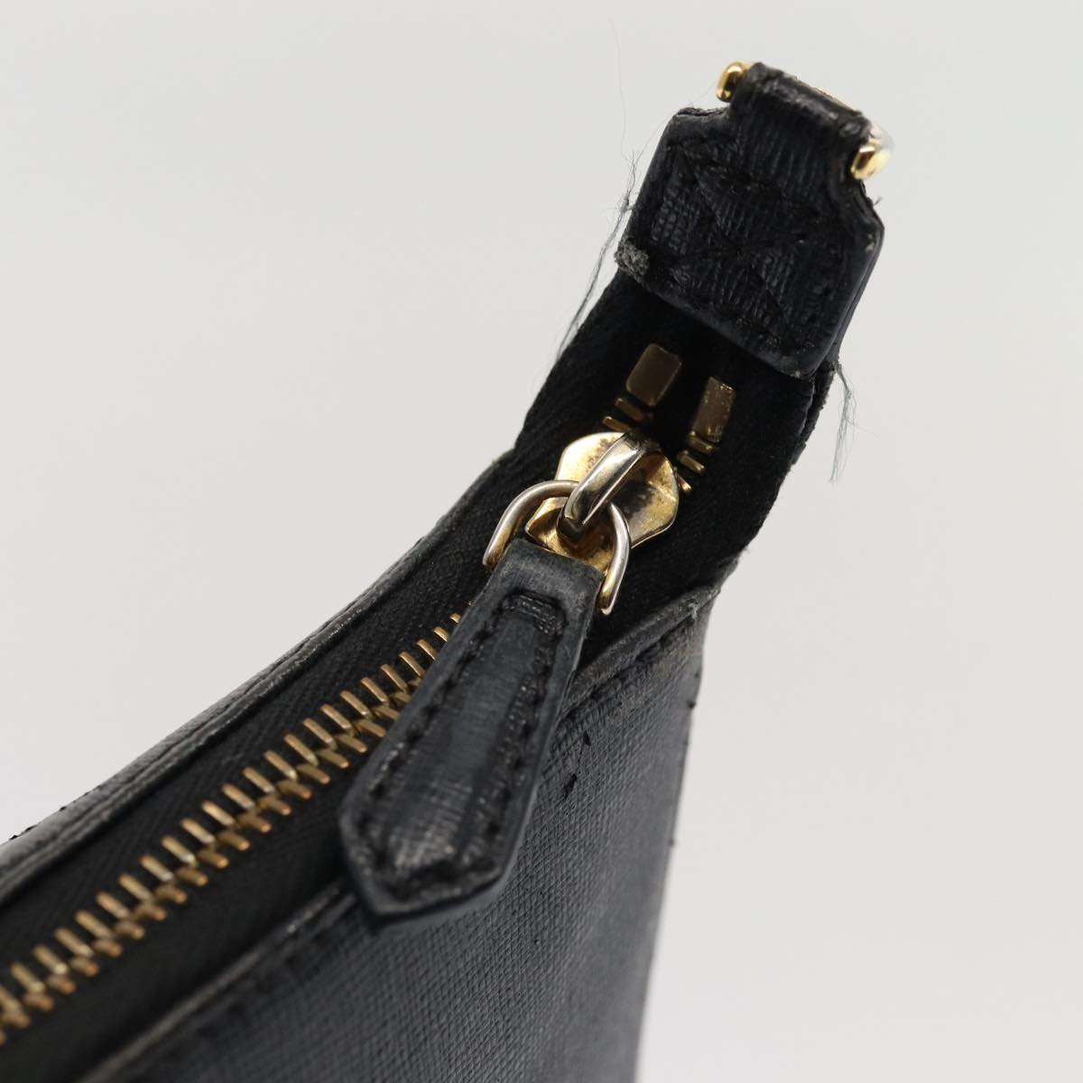 FENDI Shoulder Bag Leather Navy 80189