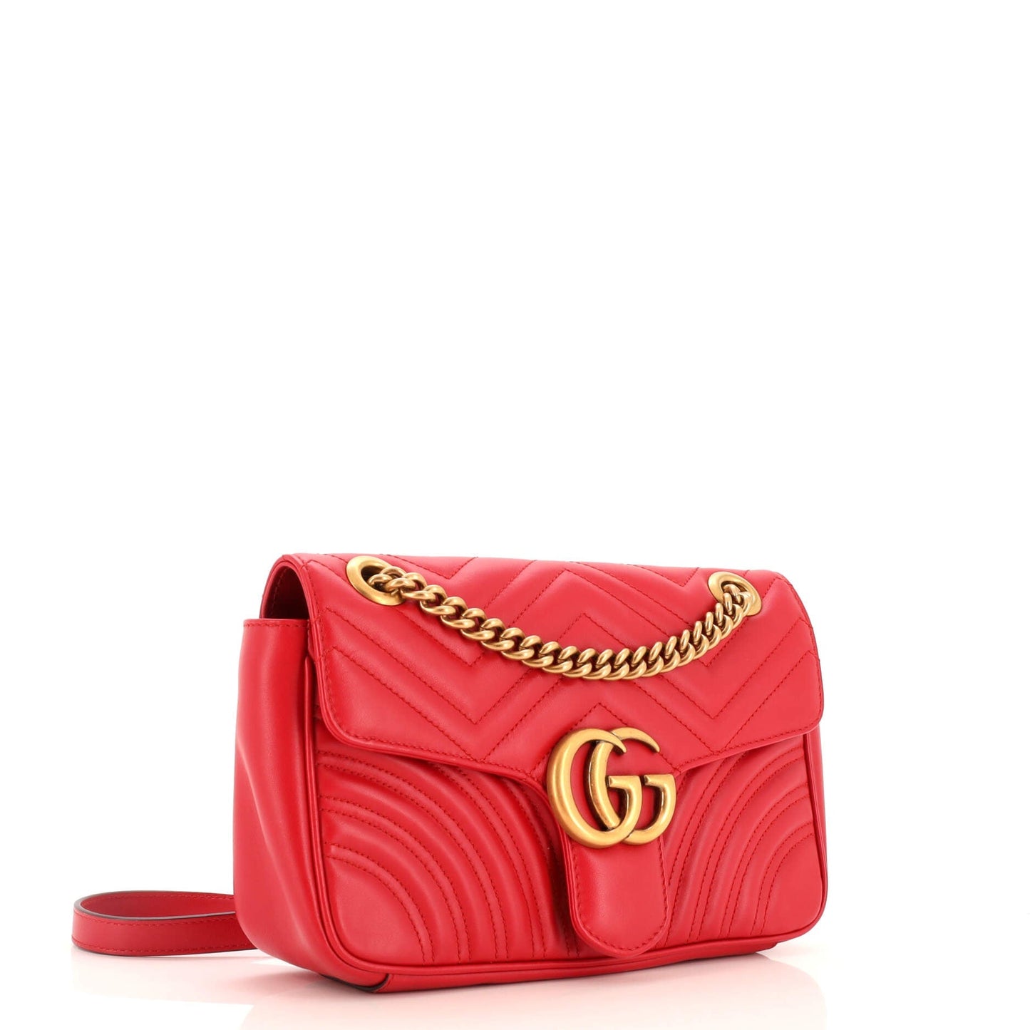 GG Marmont Flap Bag Matelasse Leather Small