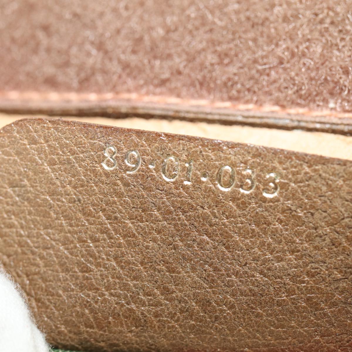 GUCCI GG Canvas Web Sherry Line Clutch Bag PVC Beige Green Red 80235