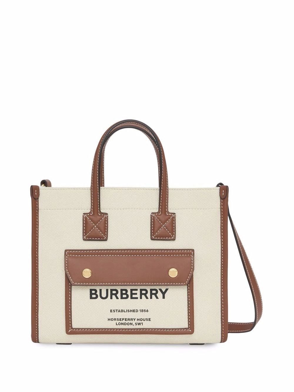 FREYA MINI NATURAL/BROWN TOTE BAG