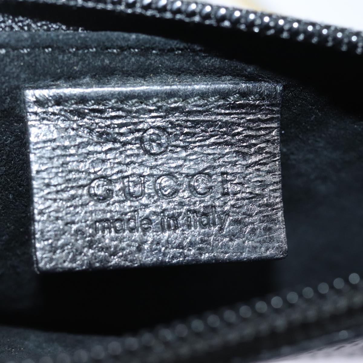 GUCCI Bamboo Hand Bag Leather Black 001 1880 80601