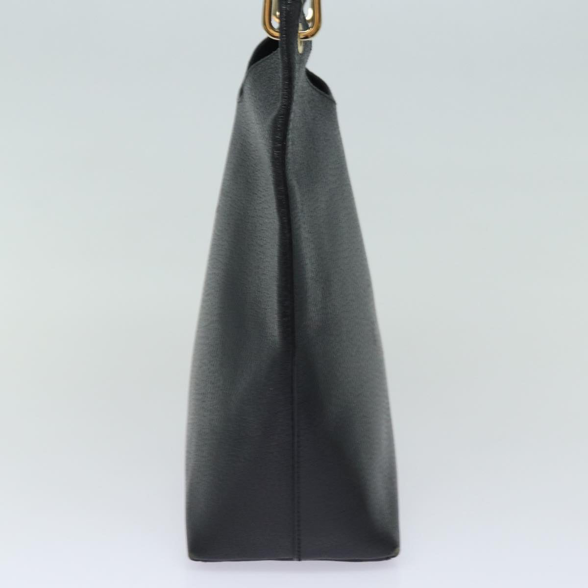 GUCCI Bamboo Hand Bag Leather Black 001 1880 80601