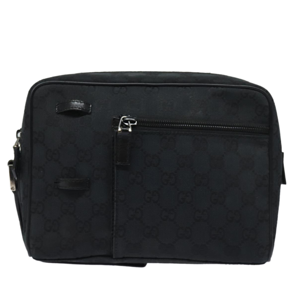 GUCCI GG Canvas Clutch Bag Black 018 1616 80604