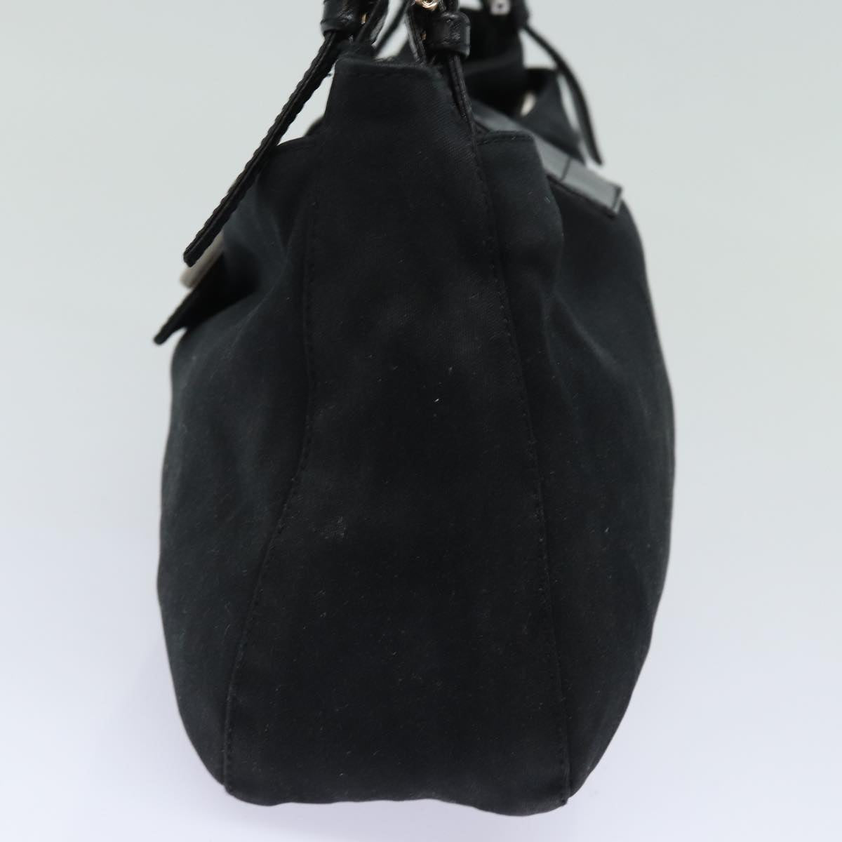 FENDI Mamma Baguette Shoulder Bag Nylon Black 80619