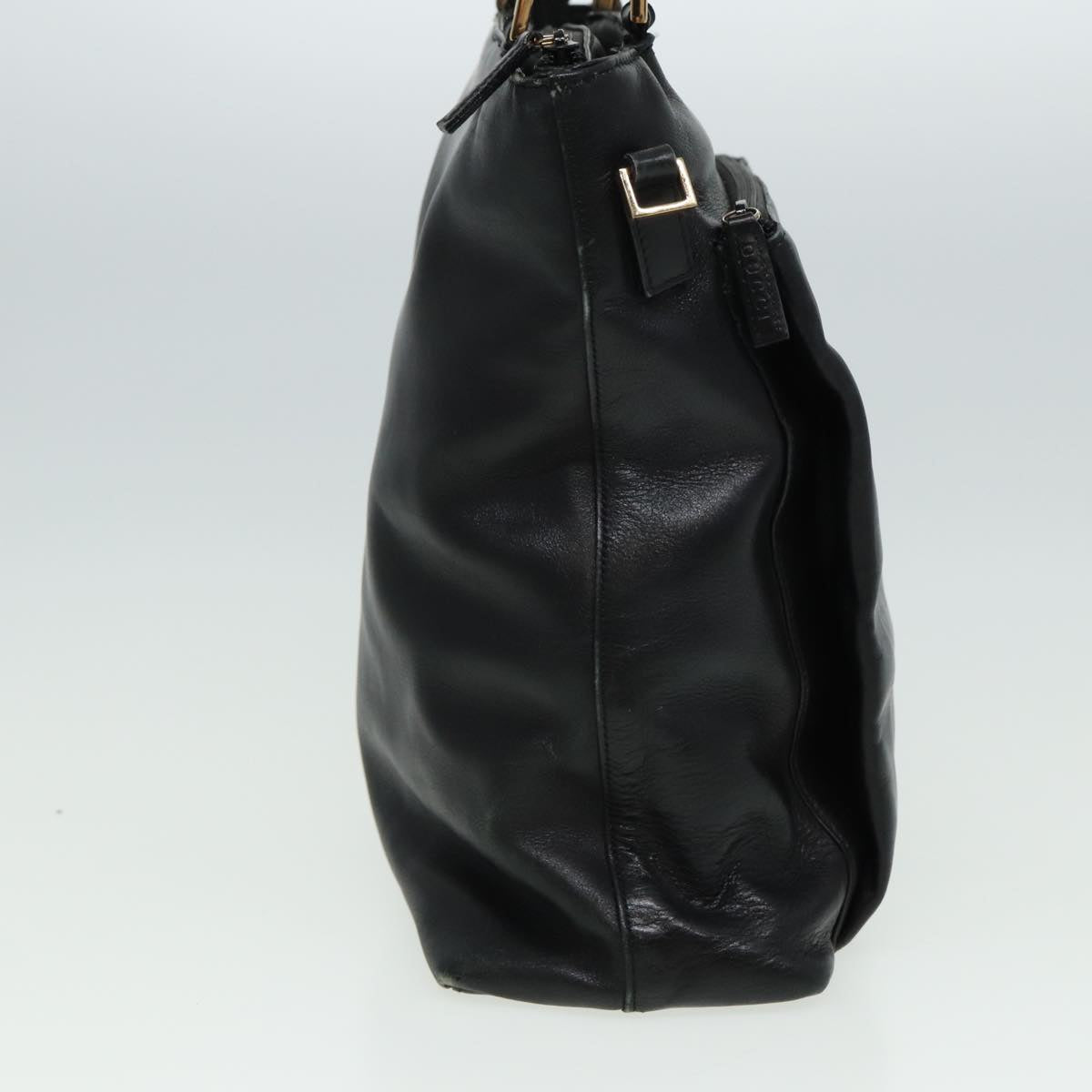 GUCCI Bamboo Hand Bag 2way Black 80627