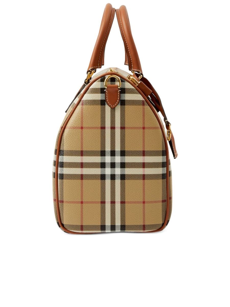 Check Medium Bowling Bag