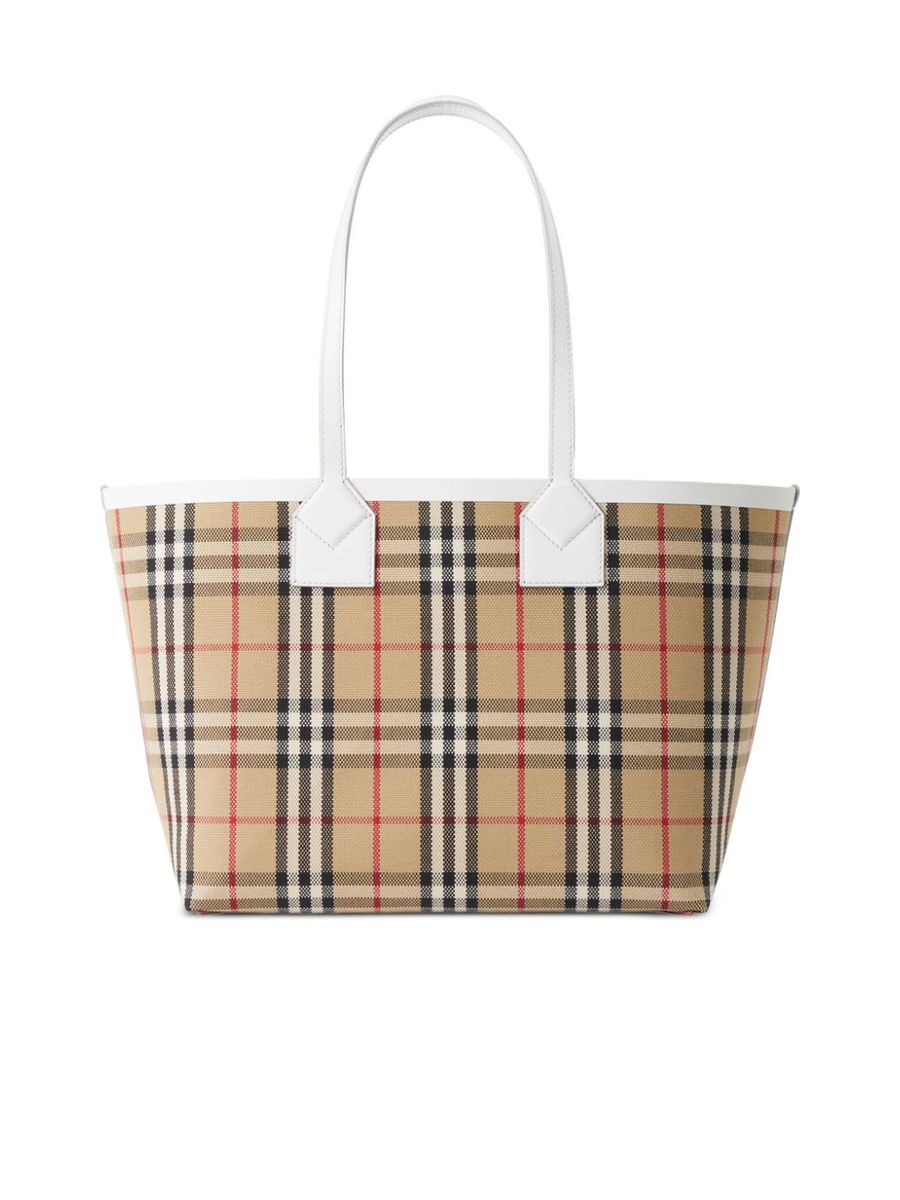 Vintage Check Pattern Tote Bag