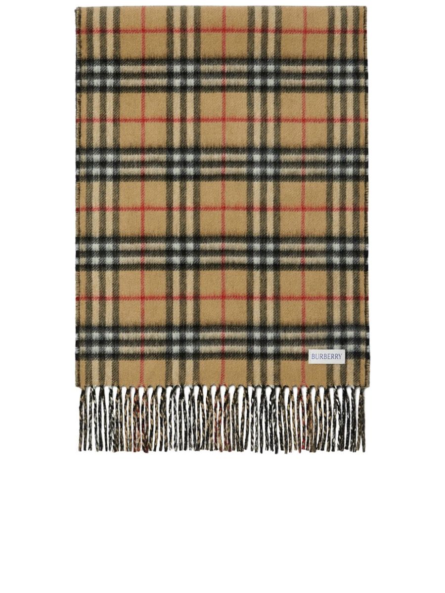 Nova Check Cashmere Scarf