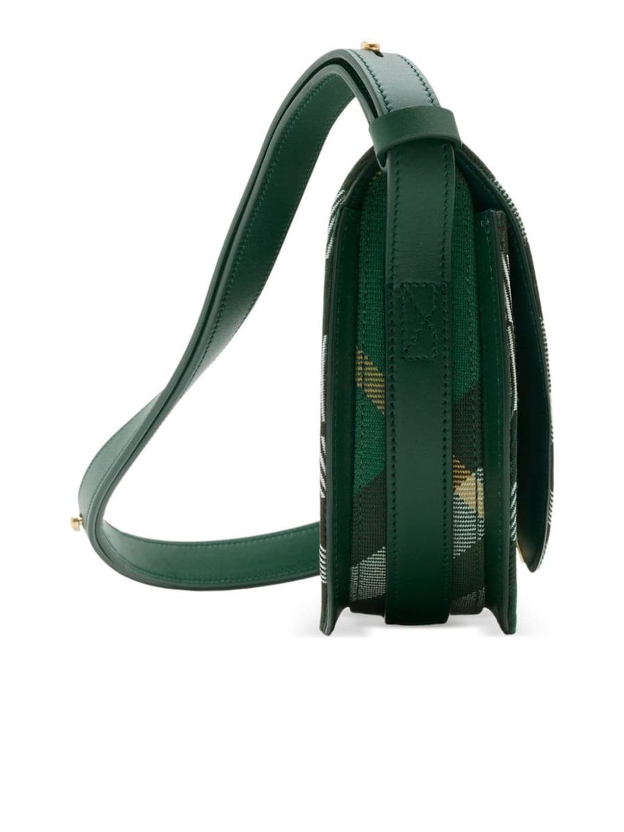 Vintage Check Pattern Shoulder Strap Bag