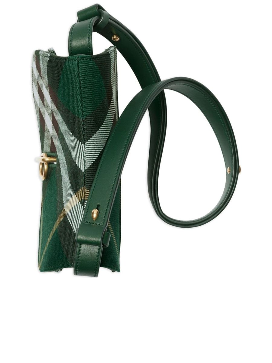 Vintage Check Pattern Shoulder Strap Bag