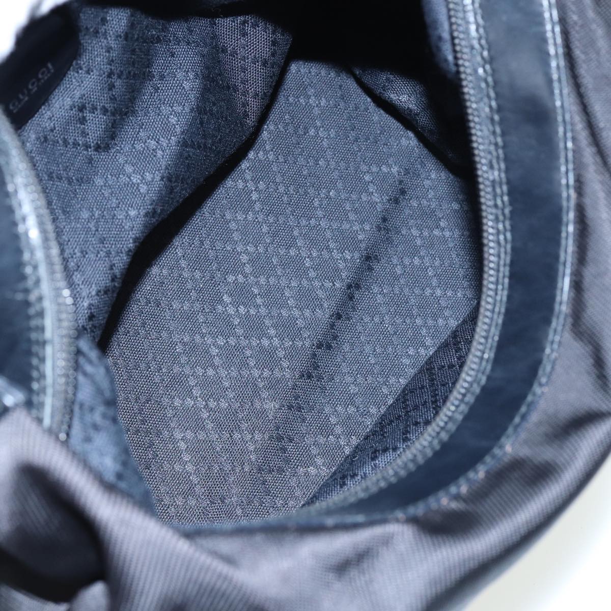 GUCCI Bamboo Shoulder Bag Nylon Black 000 1956 0531 80823