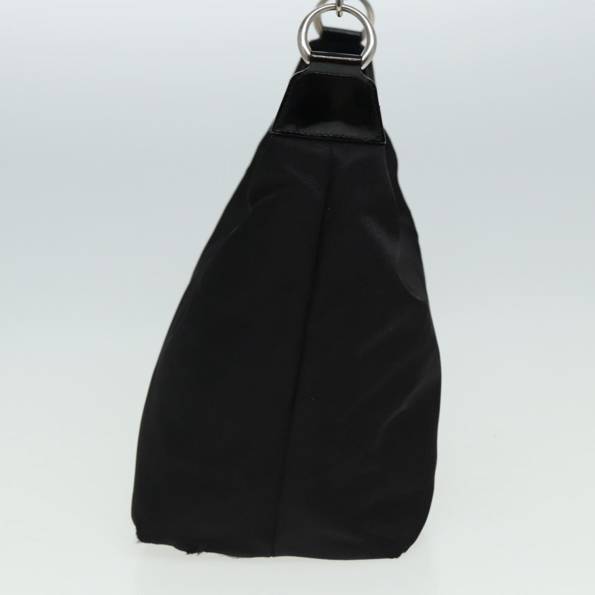 GUCCI Bamboo Shoulder Bag Nylon Black 000 1956 0531 80823