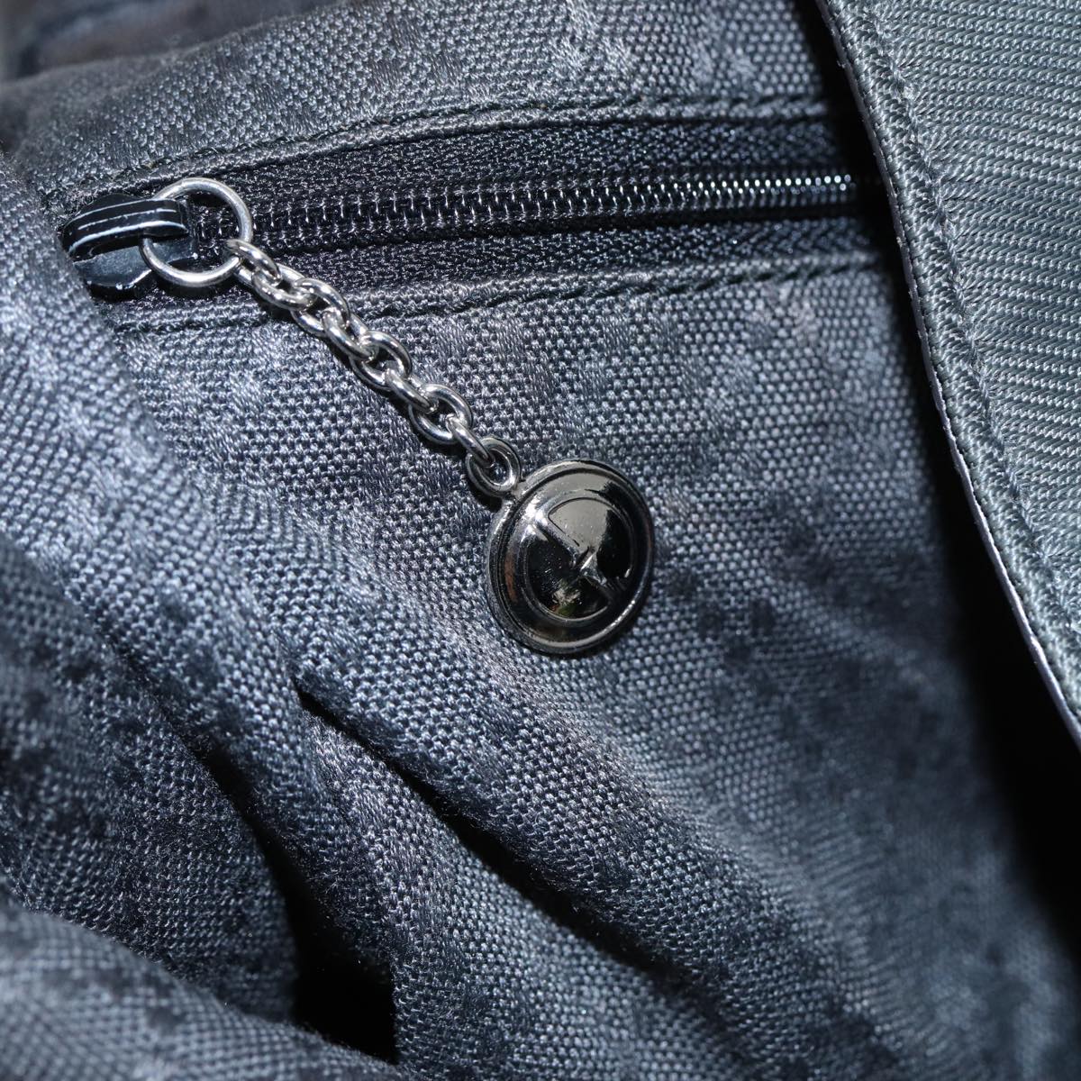 GUCCI Bamboo Shoulder Bag Nylon 2way Gray 001 3754 1577 80826