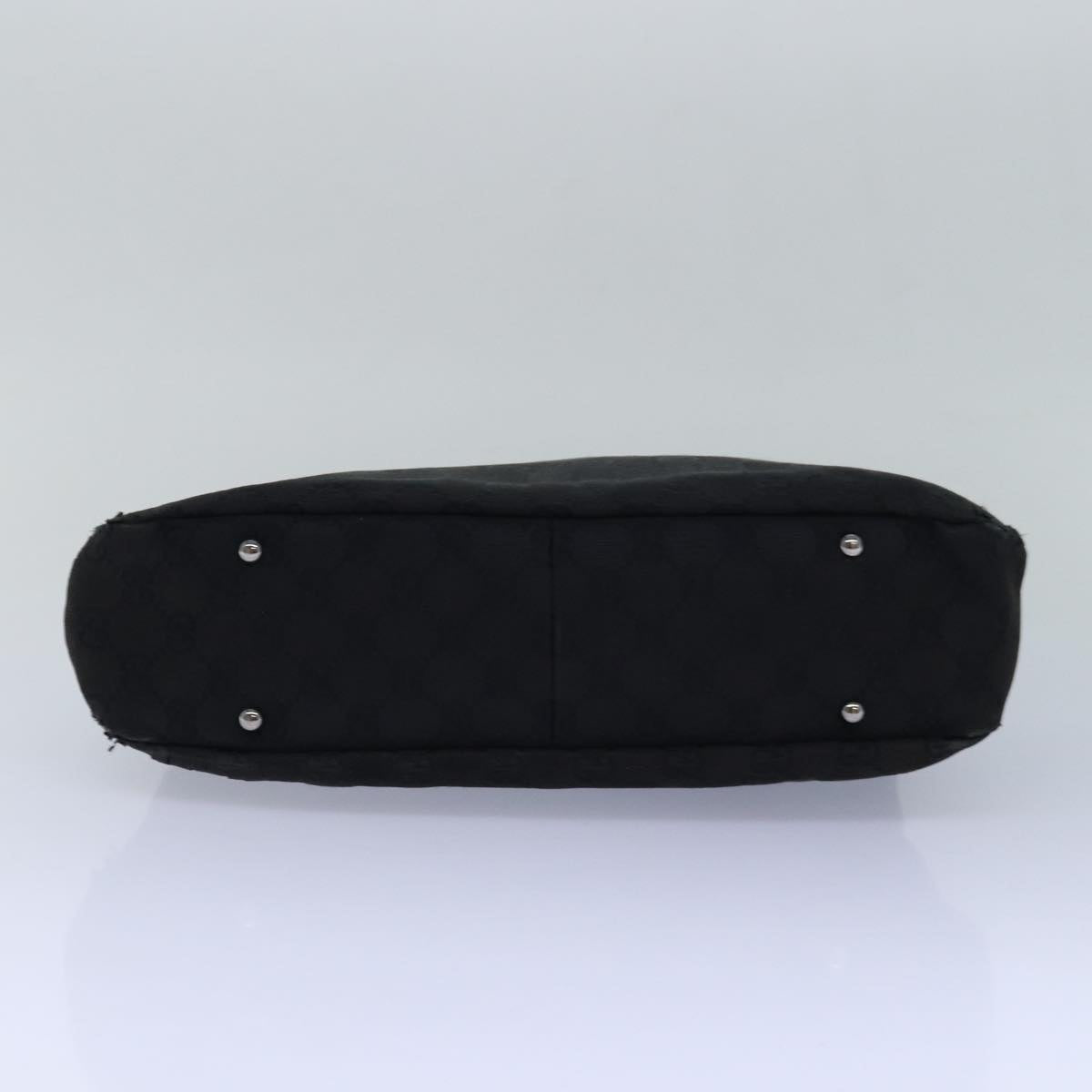 GUCCI GG Canvas Shoulder Bag Black 131329 80831