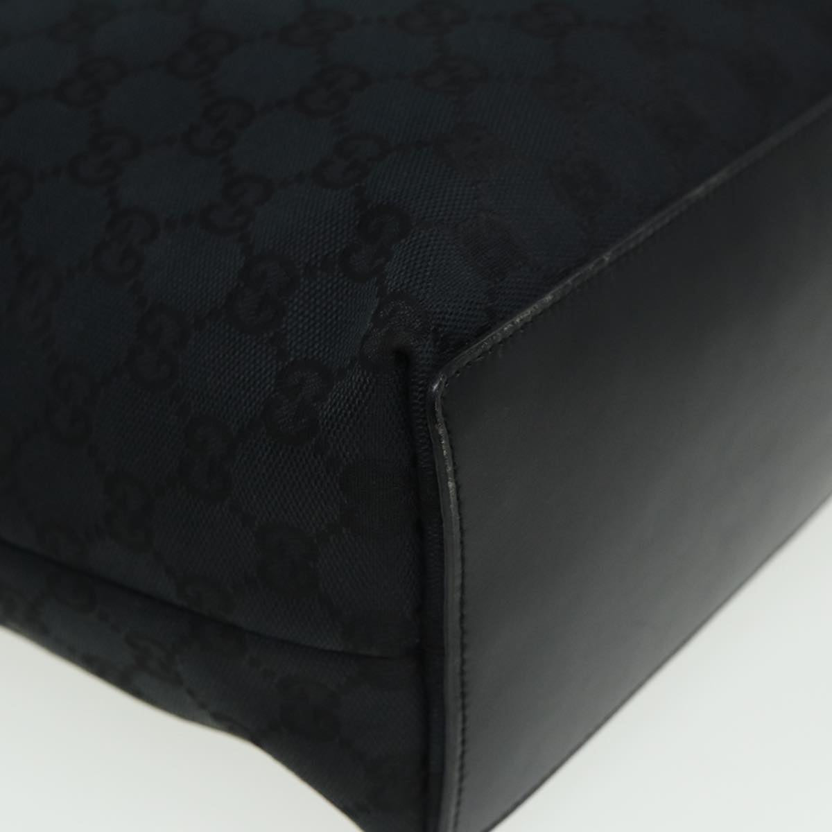 GUCCI GG Canvas Tote Bag Black 002 1098 002404 80833
