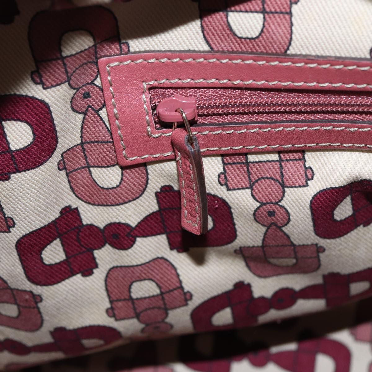 GUCCI GG Canvas Guccissima Hand Bag Pink 145993 80835