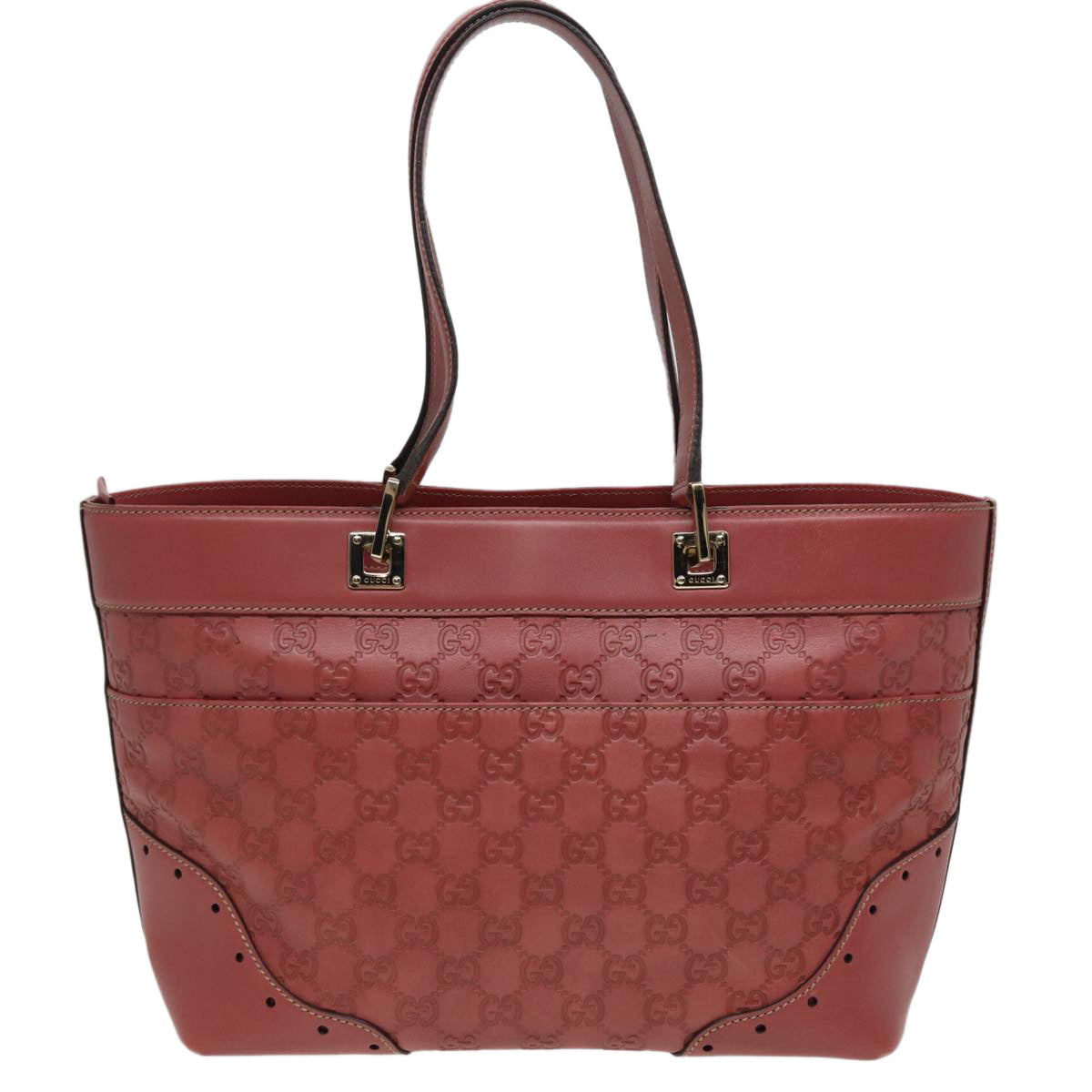 GUCCI GG Canvas Guccissima Hand Bag Pink 145993 80835