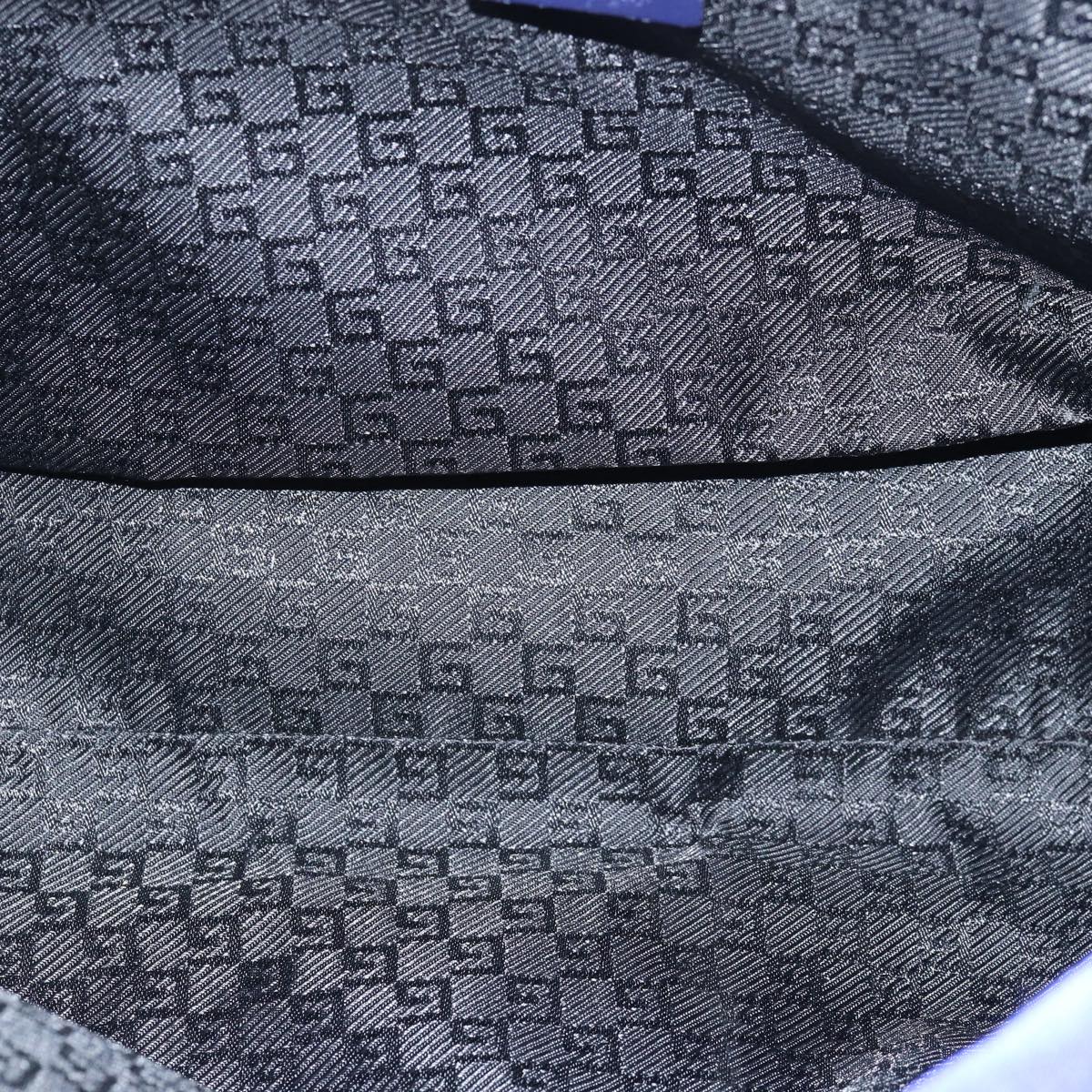 GUCCI Hand Bag Nylon Blue 002 1115 80838