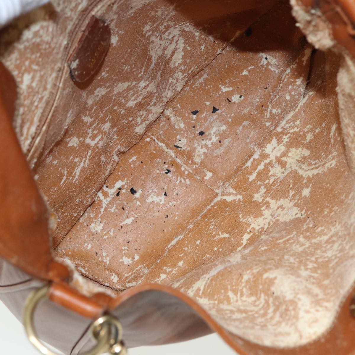 GUCCI Bamboo Shoulder Bag Leather 2way Brown 001 0166 1638 80845