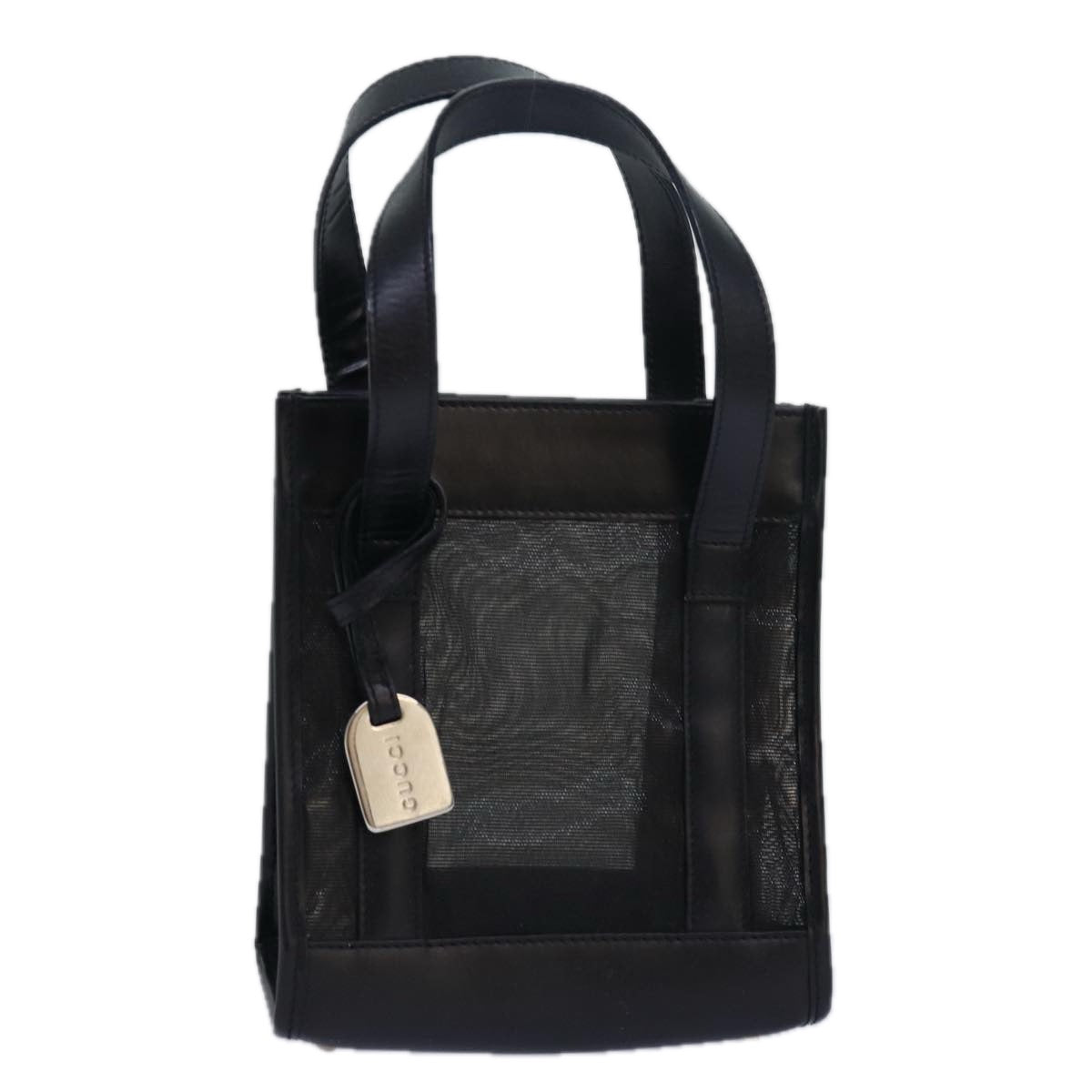 GUCCI Hand Bag Nylon Black 80886