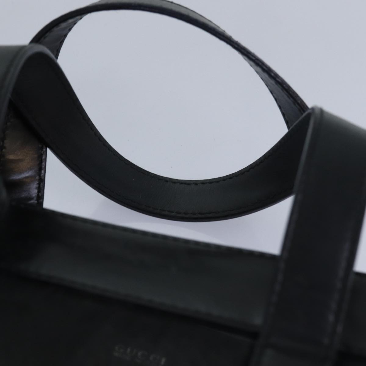 GUCCI Hand Bag Nylon Black 80886