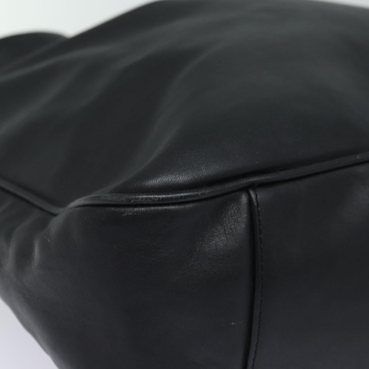 GUCCI Bamboo Shoulder Bag Leather 2way Black 001 1781 80887
