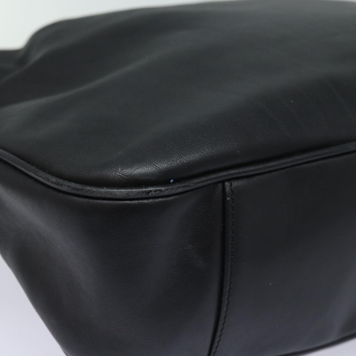 GUCCI Bamboo Shoulder Bag Leather 2way Black 001 1781 80887