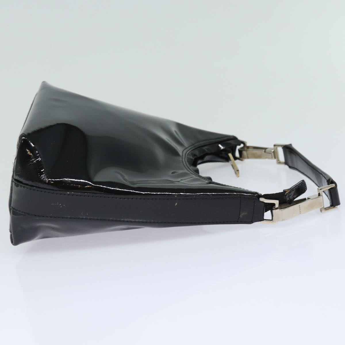GUCCI Hand Bag Patent leather Black 80889