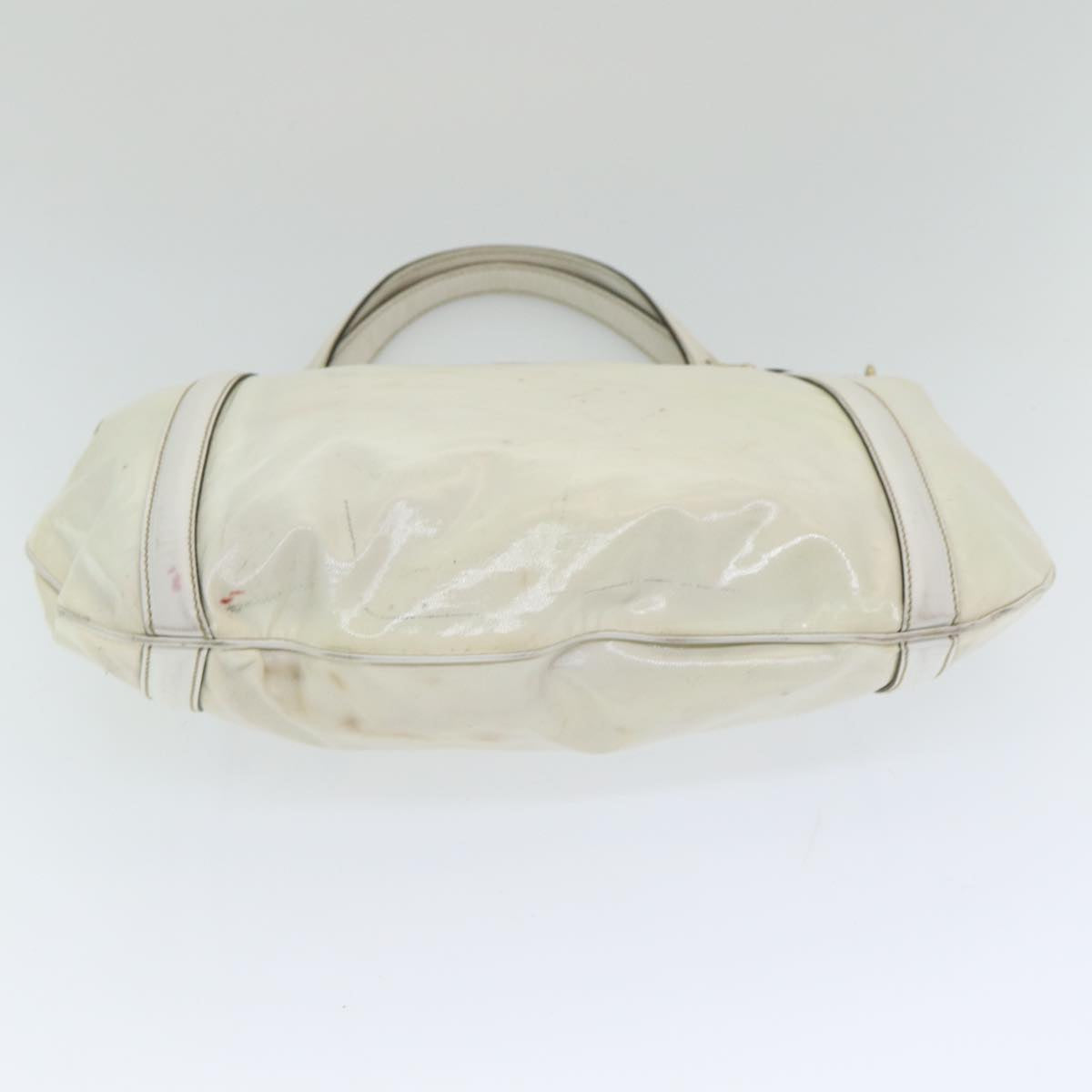 GUCCI Interlocking Web Sherry Bag Coated Canvas 2way White 162886 80900