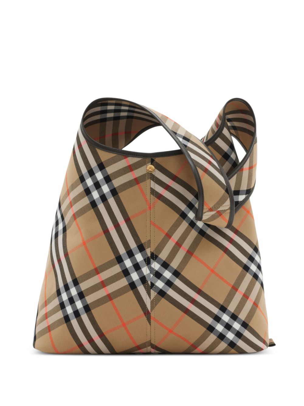Check Large Shoulder Bag