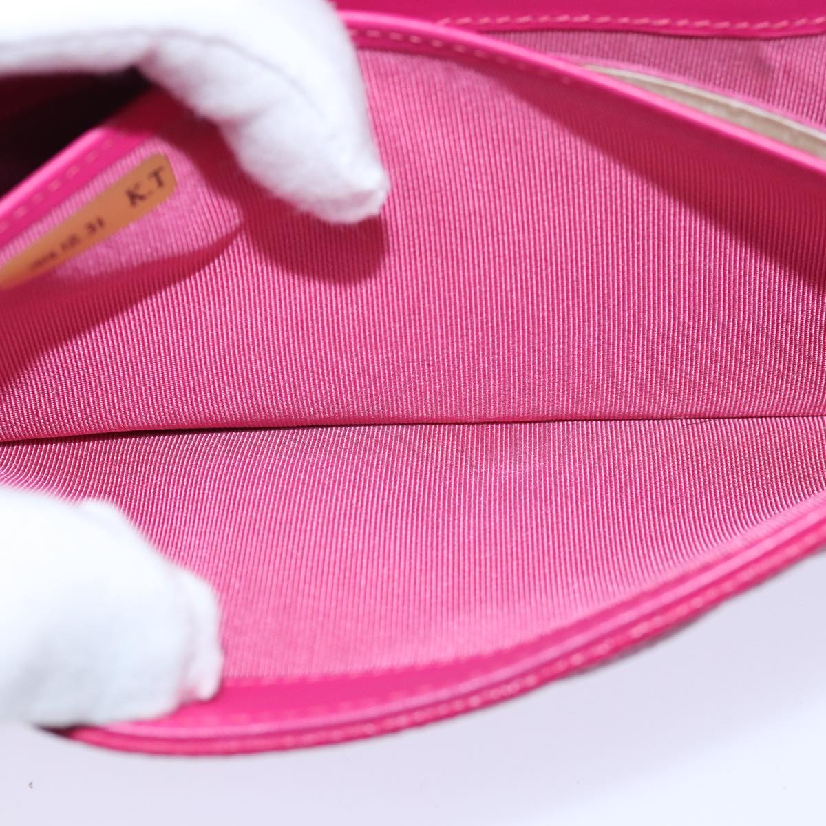 CHANEL Long Wallet Caviar Skin Pink CC 80946