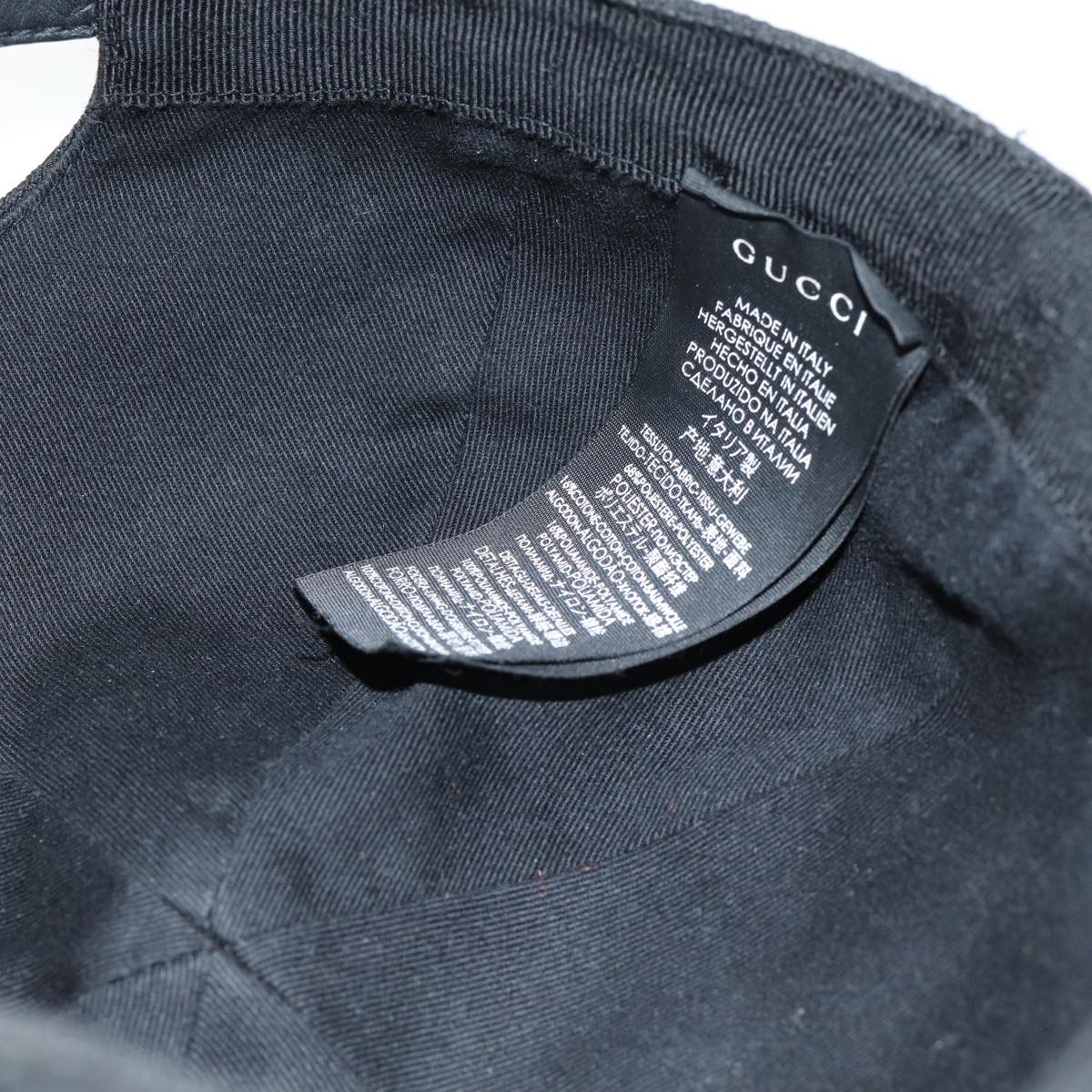 GUCCI GG Canvas Web Sherry Line Cap XL Black Red Green 80948