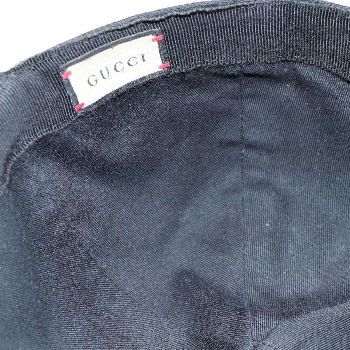 GUCCI GG Canvas Web Sherry Line Cap XL Black Red Green 80948