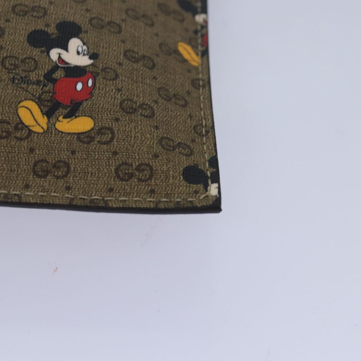 GUCCI Micro GG Disney Mickey Mouse Tote Bag PVC Leather Brown 547947 80986S