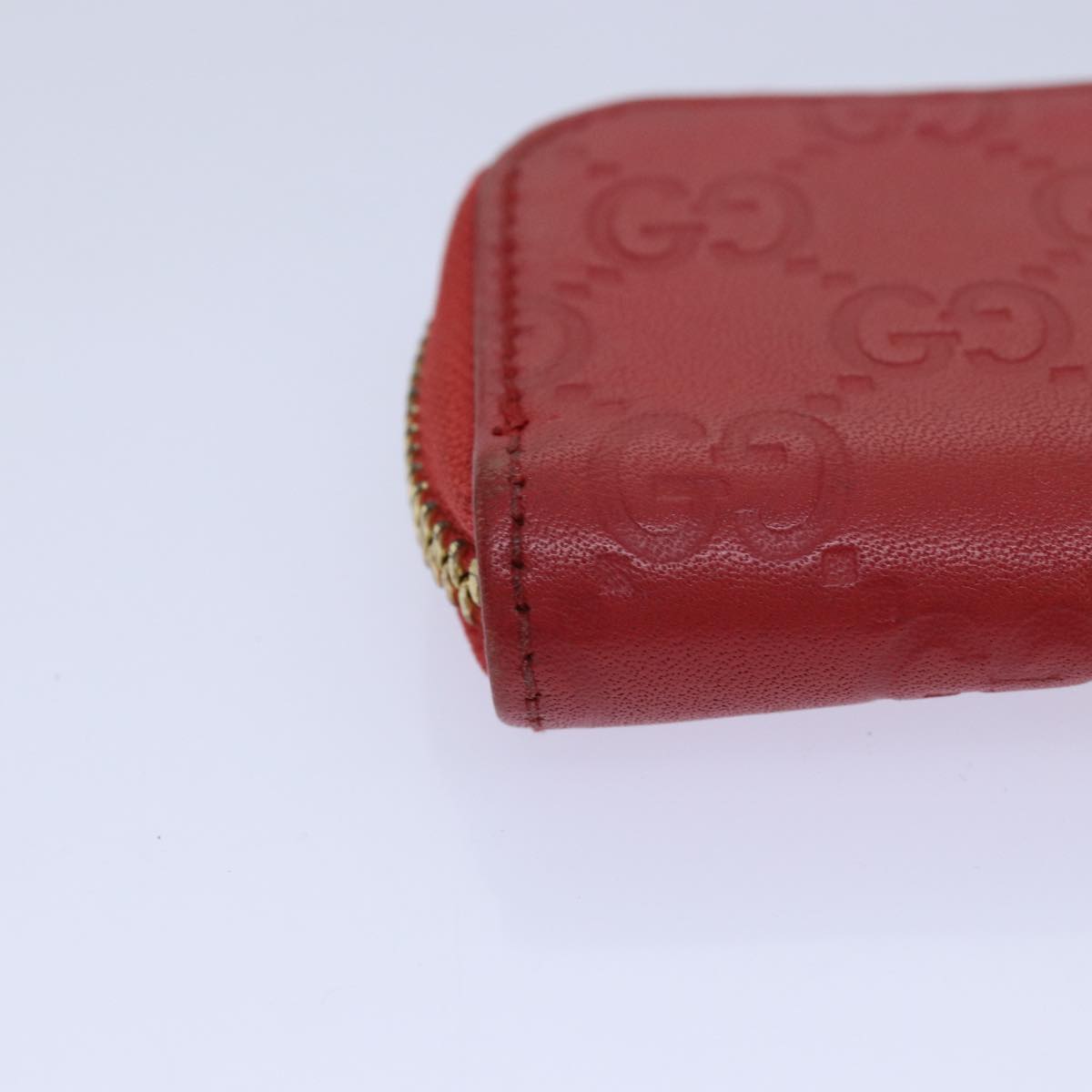 GUCCI GG Canvas Coin Purse Red 324801 80992