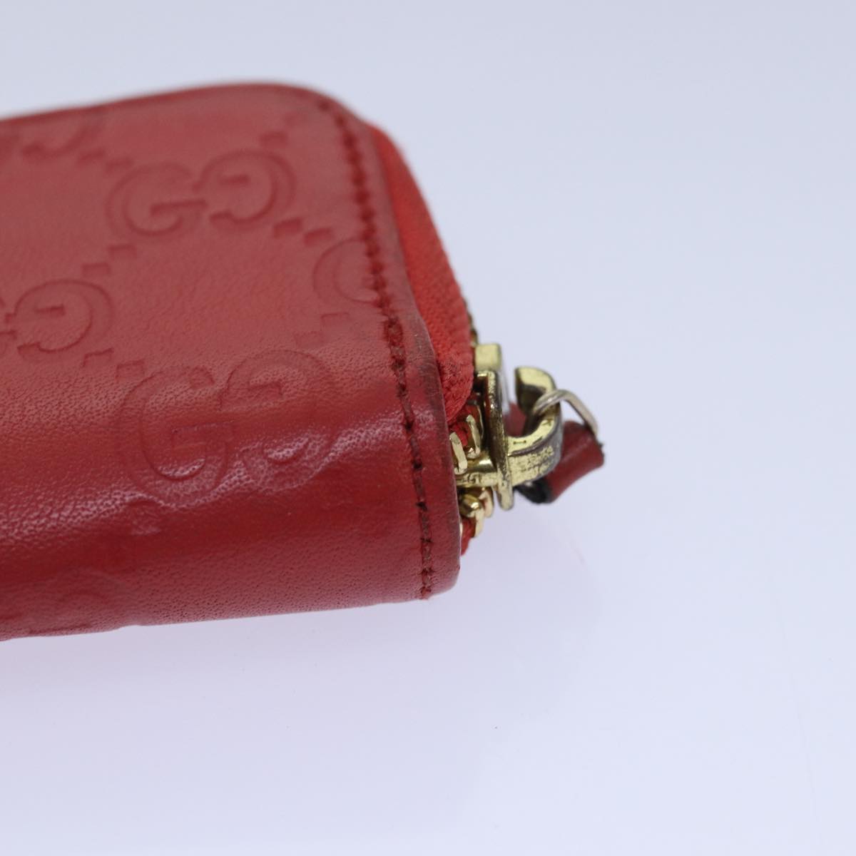 GUCCI GG Canvas Coin Purse Red 324801 80992