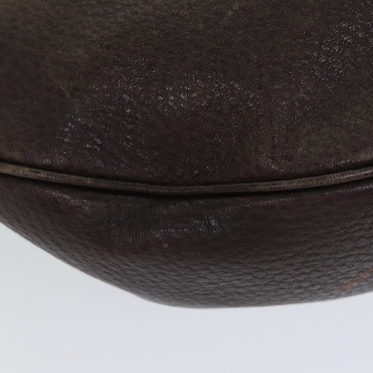 GUCCI Bamboo Shoulder Bag Leather Brown 137577 80997