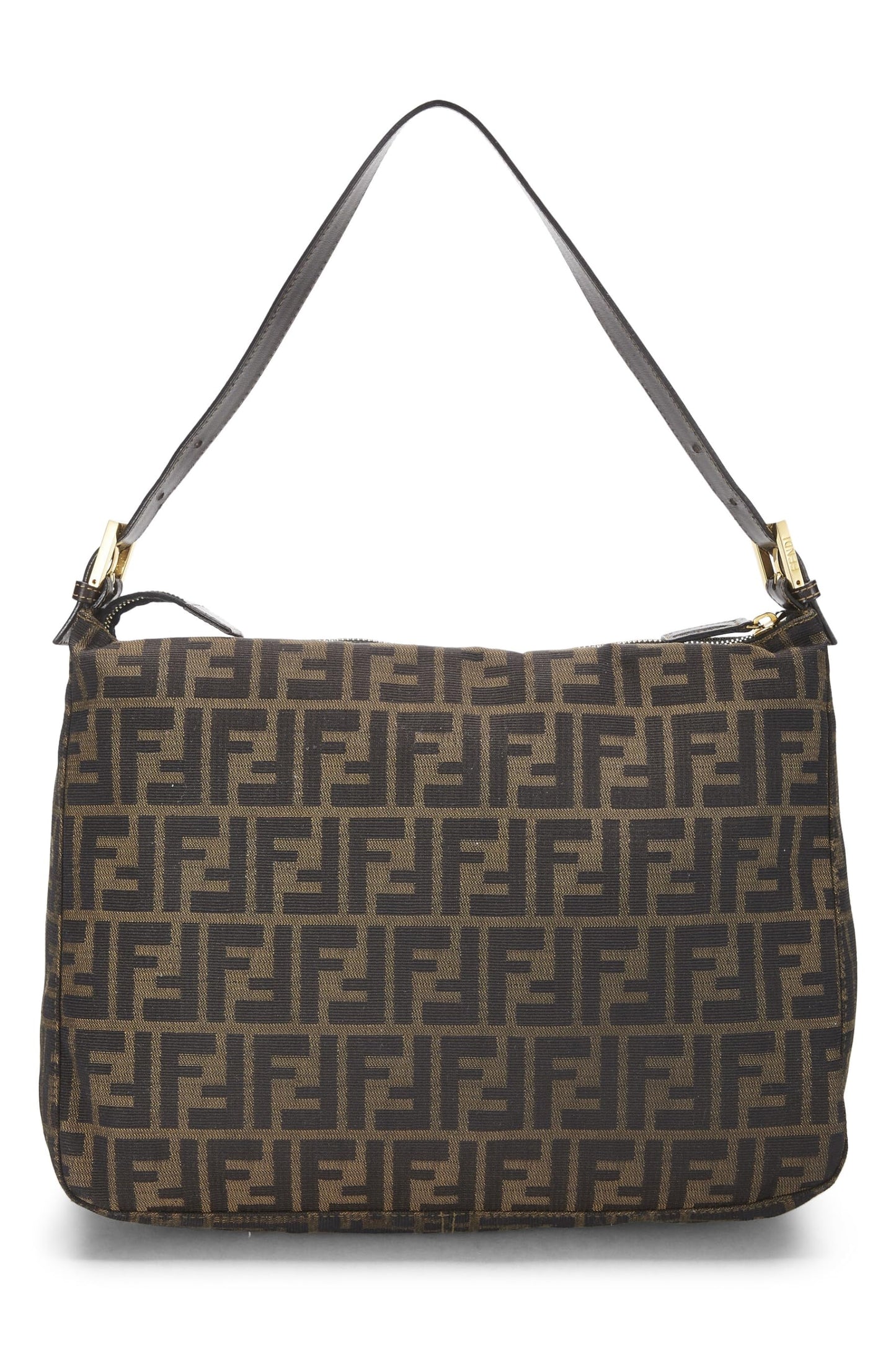 Fendi,  Brown Zucca Canvas Shoulder Bag Large, Brown