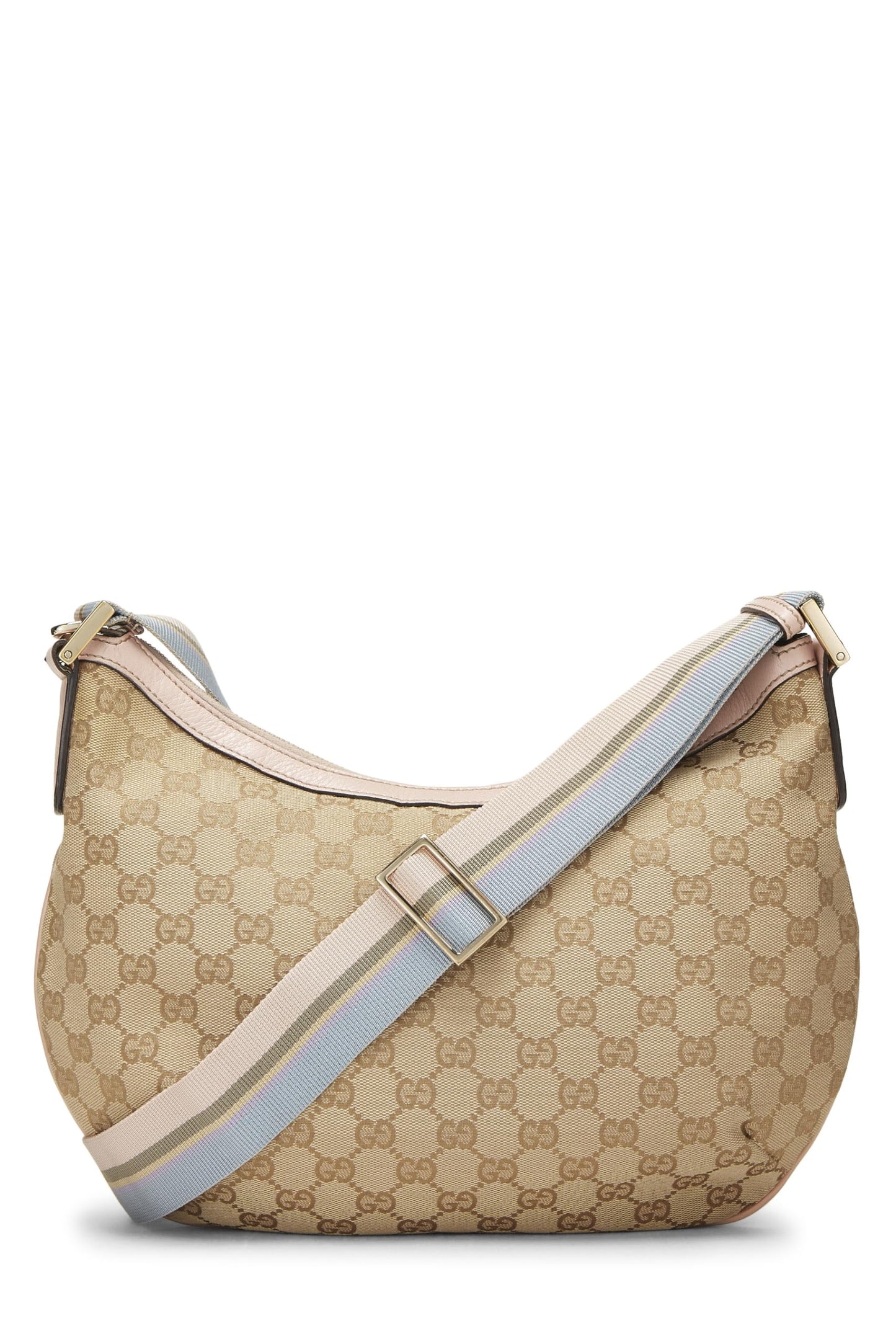 Gucci,  Original GG Canvas Web Round Messenger, Pink