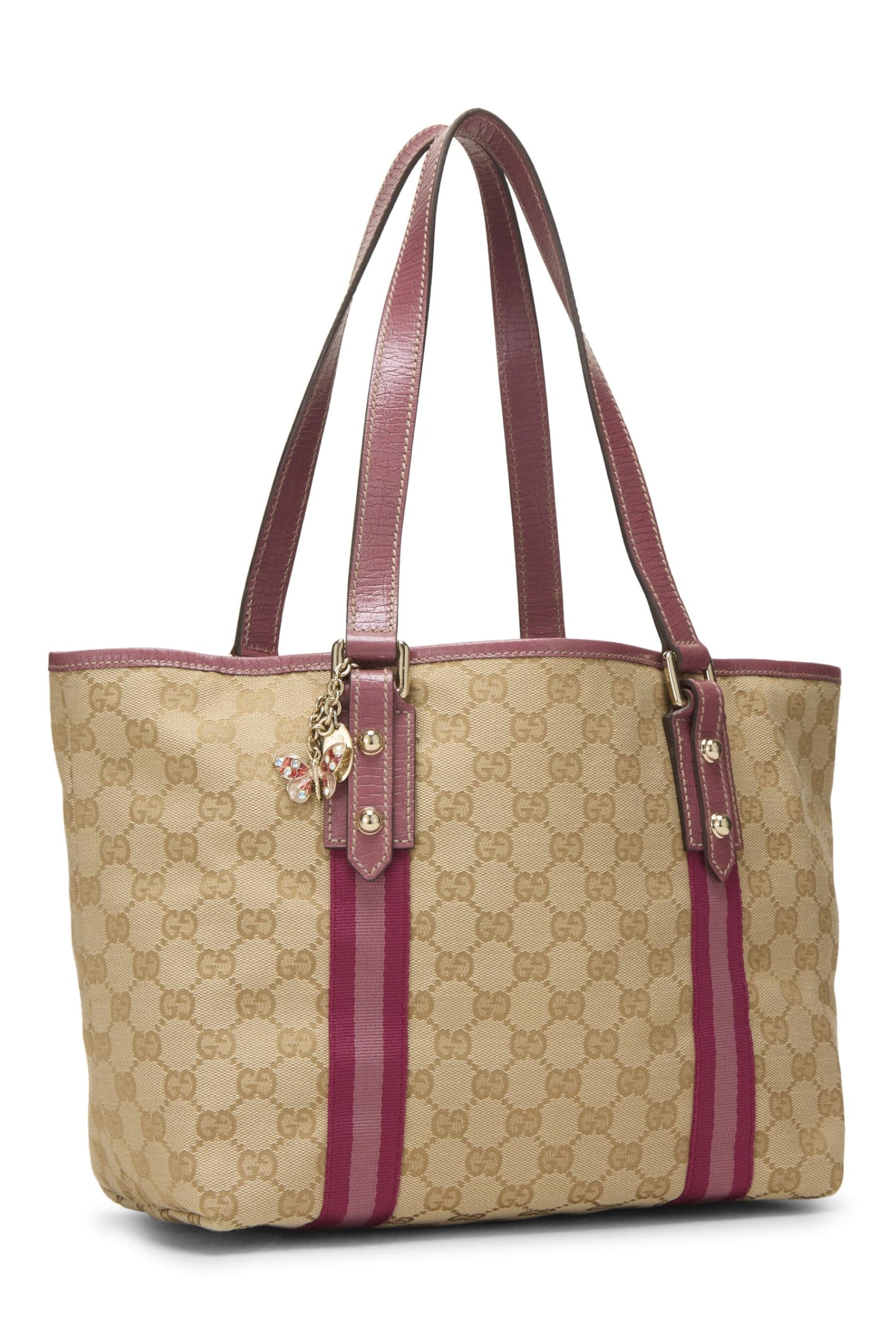 Gucci,  Pink Original GG Canvas Jolicoeur Tote Small, Pink