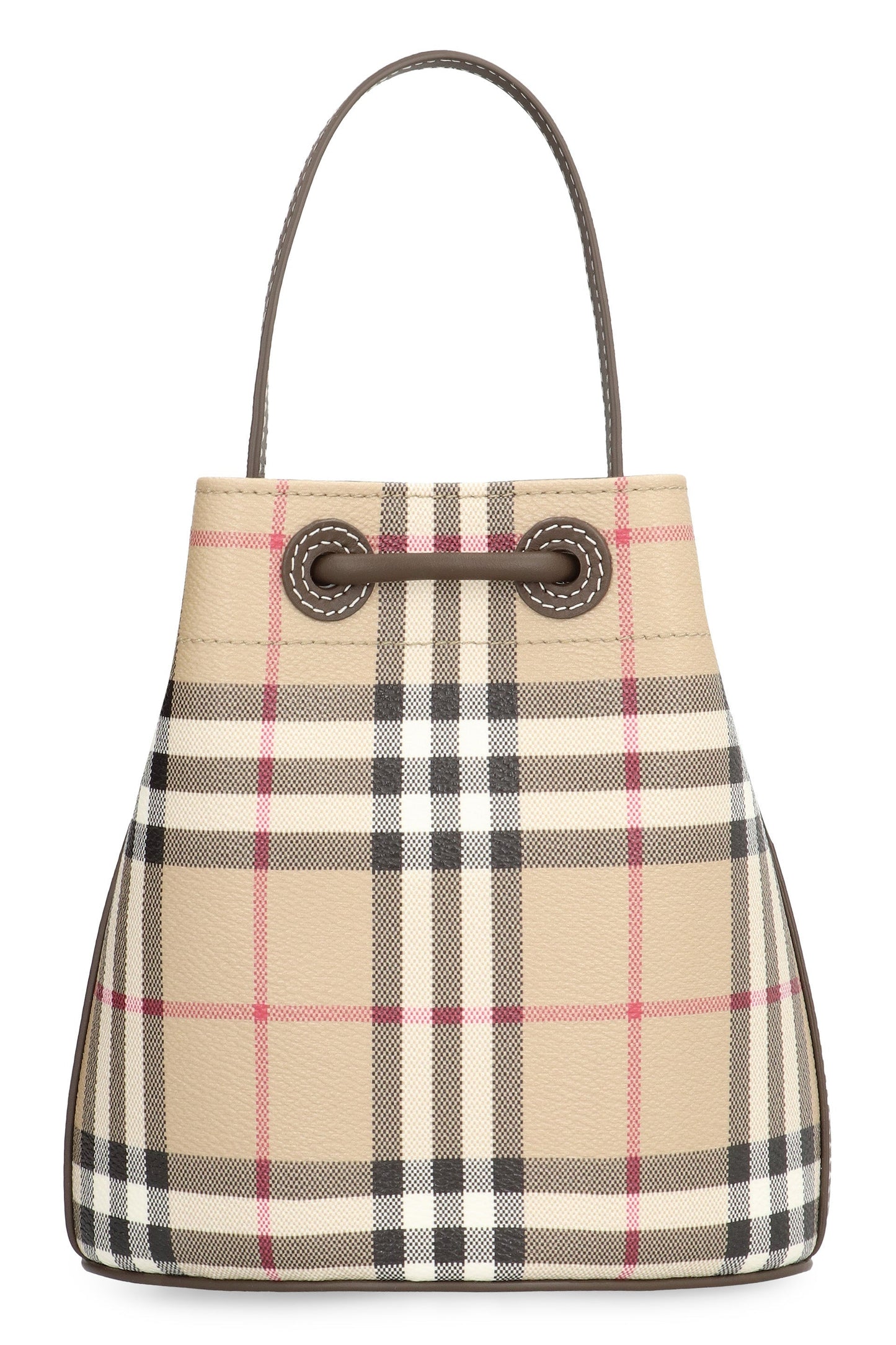 Mini Check Bucket Bag