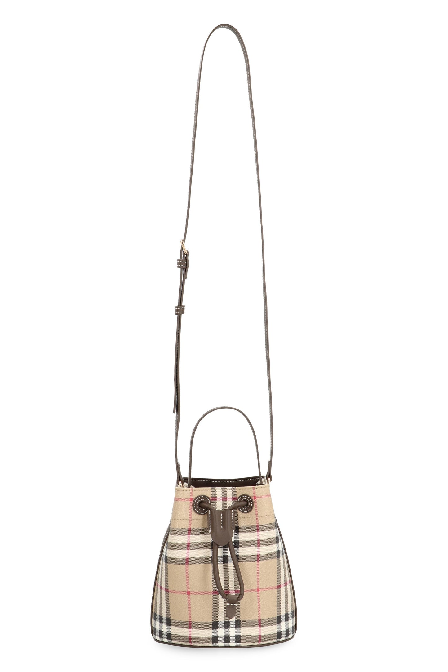 Mini Check Bucket Bag