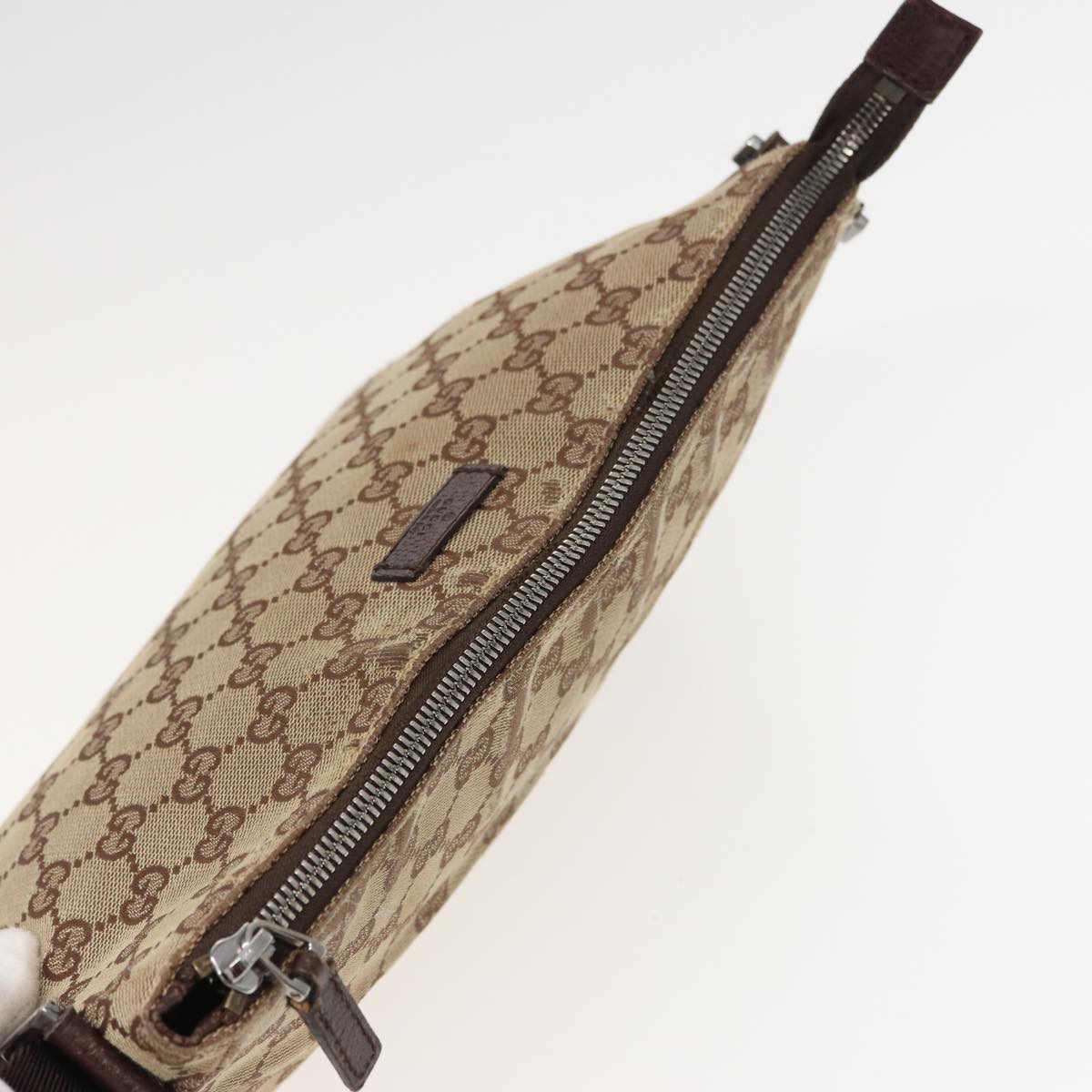 GUCCI GG Canvas Shoulder Bag Beige 114273 81012