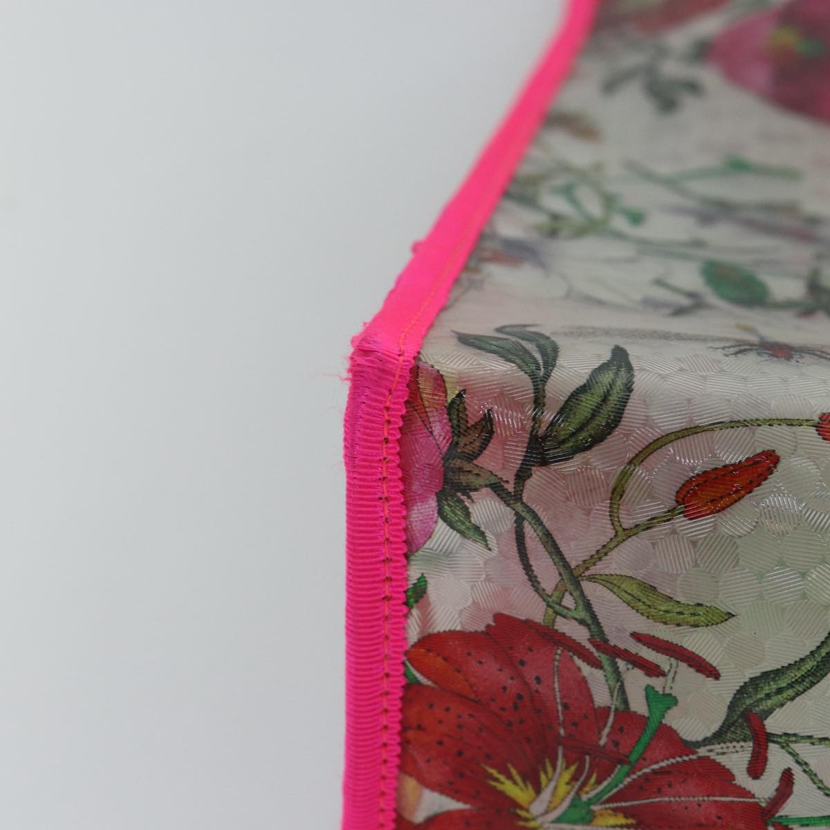 GUCCI Hand Bag Vinyl Clear Pink 548713 560440 81040