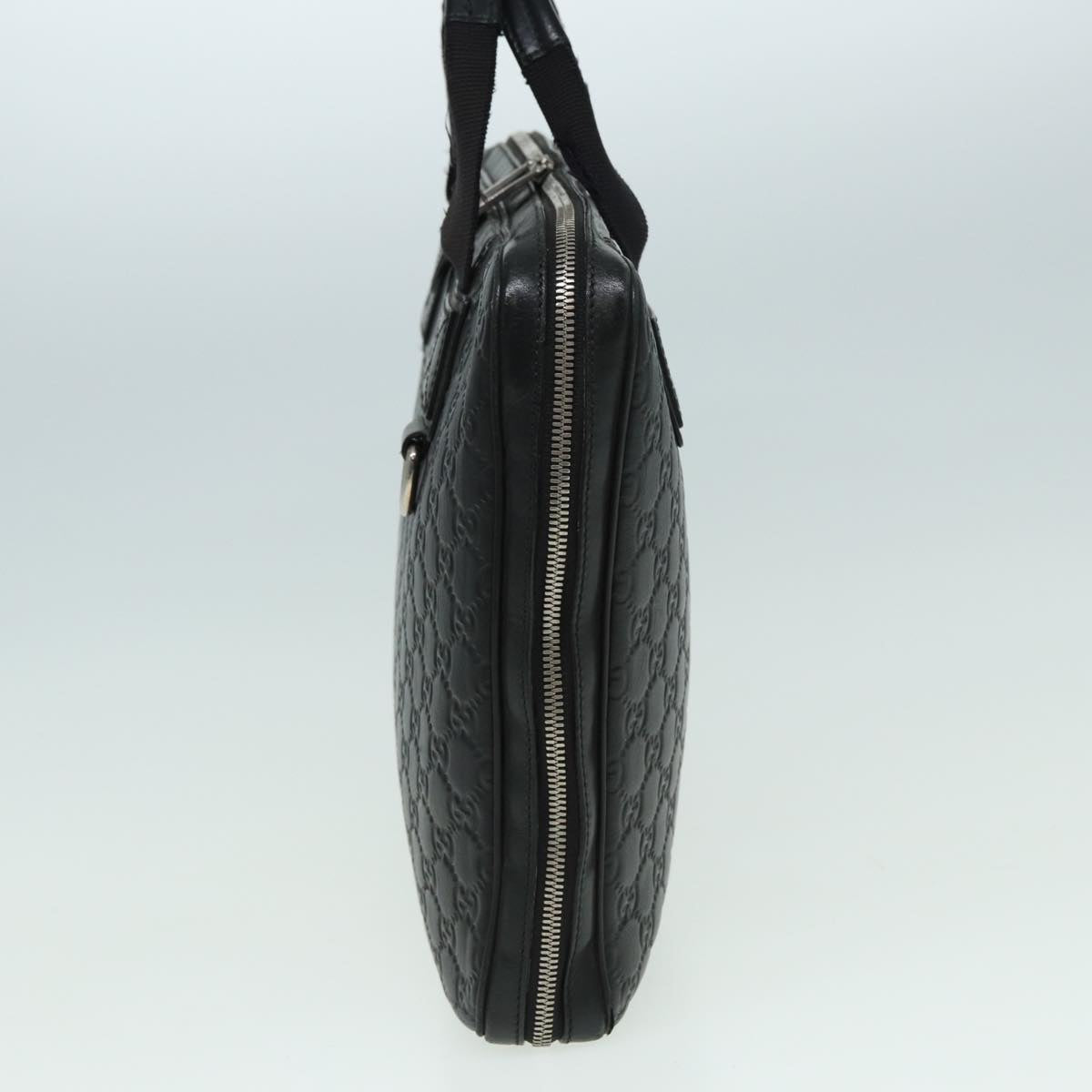 GUCCI GG Canvas Guccissima Hand Bag Black 81048