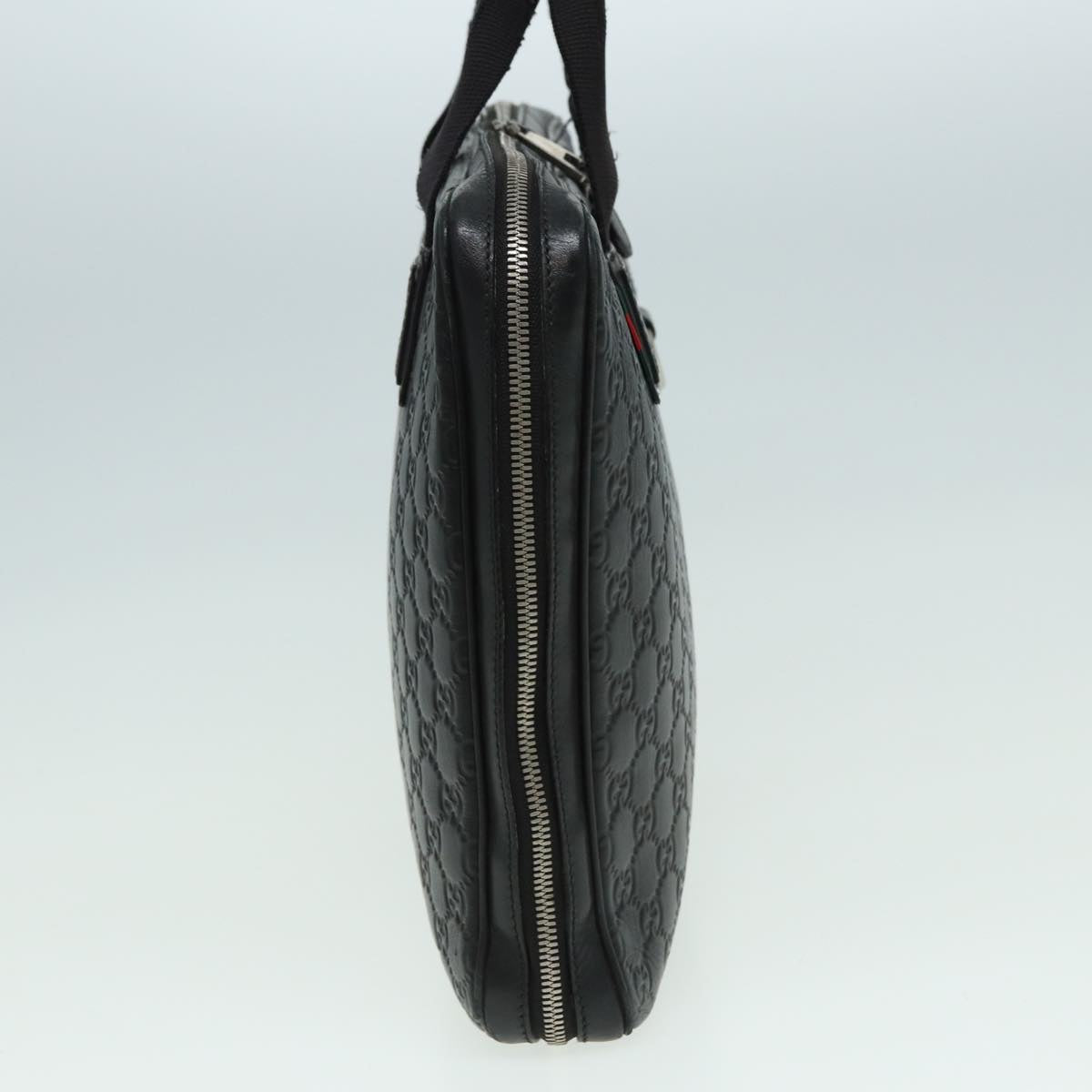 GUCCI GG Canvas Guccissima Hand Bag Black 81048
